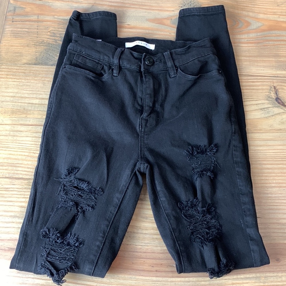 PacSun Destructed High Rise Jeggings